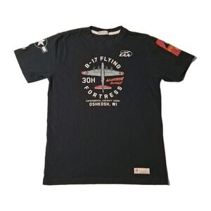 Red Canoe Boeing B-17 Flying Fortress Graphic T Shirt Air Force EAA Men's Size M